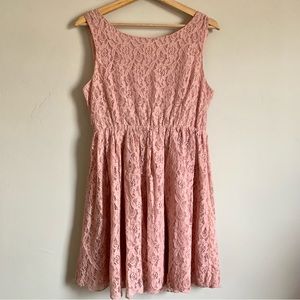 CIEL Pink Lace Mini Dress NWT